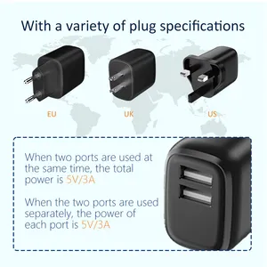 Dual USB A Travel Charger
